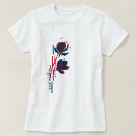 Minimalistische Levendige Bloemen Van Geluk T-shirt