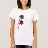 Minimalistische Levendige Bloemen Van Geluk T-shirt (Voorkant)