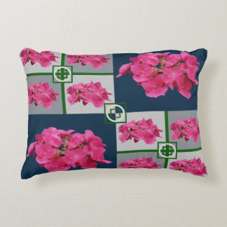 Minimalistische Levendige Hortensia Bloem Foto Col Accent Kussen