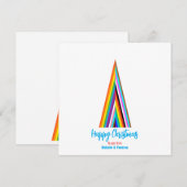 Minimalistische LGBT Regenboompaskerstboom (Voorkant / Achterkant)