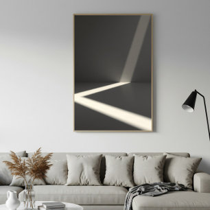 Minimalistische Licht- en Schaduw Abstracte Fotogr Poster