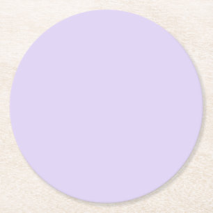 Minimalistische Lichtblauwe kleur Ronde Kartonnen Onderzetter