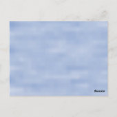 Minimalistische lichtblauwe lucht abstract patroon briefkaart (Achterkant)