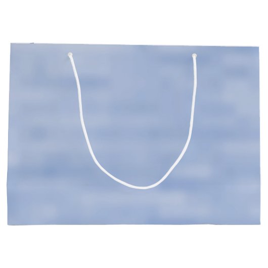 Minimalistische lichtblauwe lucht abstract patroon groot cadeauzakje (Achterkant)