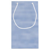 Minimalistische lichtblauwe lucht abstract patroon klein cadeauzakje (Achterkant)