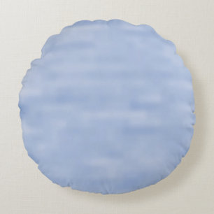 Minimalistische lichtblauwe lucht abstract patroon rond kussen