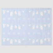 Minimalistische lichtblauwe waslijn Baby Boy Showe Tissuepapier (Voorkant)