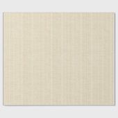 Minimalistische lichte beige jute textuur cadeaupapier (Vlak)
