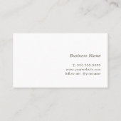 Minimalistische Lichte Pastel Consultant Visitekaartje (Achterkant)