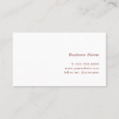 Minimalistische Lichte Pastel Consultant Visitekaartje (Achterkant)
