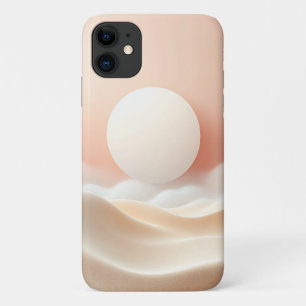 Minimalistische Lichtgevende Bol & Zachte Zandgolv Case-Mate iPhone Case