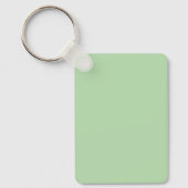 Minimalistische lichtgroene achtergrond sleutelhanger (Voorkant)