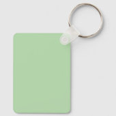 Minimalistische lichtgroene achtergrond sleutelhanger (Achterkant)