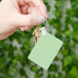Minimalistische lichtgroene achtergrond sleutelhanger