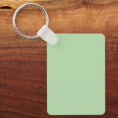 Minimalistische lichtgroene achtergrond sleutelhanger (Voorkant)
