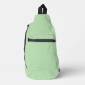 Minimalistische lichtgroene achtergrond sling bag (Voorkant)