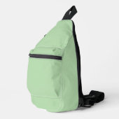 Minimalistische lichtgroene achtergrond sling bag (Rechterhoek)