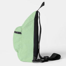 Minimalistische lichtgroene achtergrond sling bag