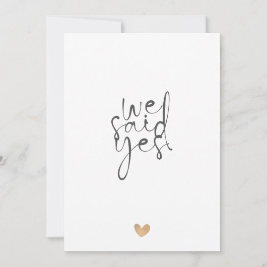 Minimalistische liefde boven alles grillig script  kaart (Achterkant)