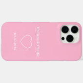 Minimalistische liefde bruiloft Jubileum Case-Mate iPhone Case (Achterkant (horizontaal))