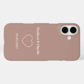 Minimalistische liefde bruiloft Jubileum Case-Mate iPhone Case (Achterkant (horizontaal))