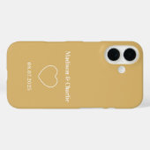 Minimalistische liefde bruiloft Jubileum Case-Mate iPhone Case (Achterkant (horizontaal))