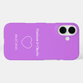 Minimalistische liefde bruiloft Jubileum Case-Mate iPhone Case (Achterkant (horizontaal))