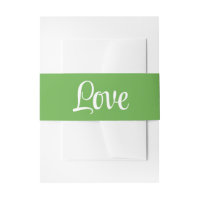 Minimalistische Liefde Elegante Groene Witte Bruil