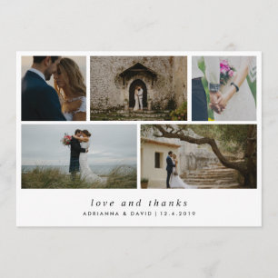 Minimalistische liefde en Bedankt Paars Foto Wedde