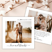 Minimalistische Liefde en Bedankt Script 2 Foto Br