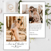 Minimalistische Liefde en Bedankt Script Foto Brui