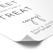 Minimalistische liefde is een trouwe weddenschap poster (Hoek)