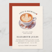 Minimalistische liefde is het brouwen van koffie V Kaart (Voorkant / Achterkant)