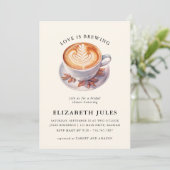 Minimalistische liefde is het brouwen van koffie V Kaart (Staand voorkant)