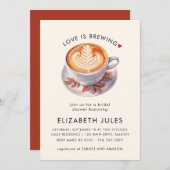 Minimalistische liefde is het brouwen van koffie V Kaart (Voorkant / Achterkant)