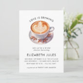 Minimalistische liefde is het brouwen van koffie V Kaart (Staand voorkant)