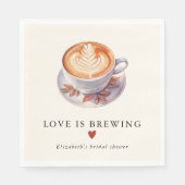 Minimalistische liefde is het brouwen van koffie V Servet (Voorkant)