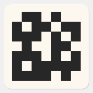 Minimalistische liefde is het brouwen van koffie V Vierkante Sticker