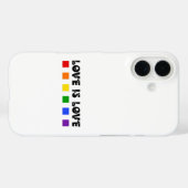 Minimalistische liefde is liefde trots Rainbow & H Case-Mate iPhone Case (Achterkant (horizontaal))