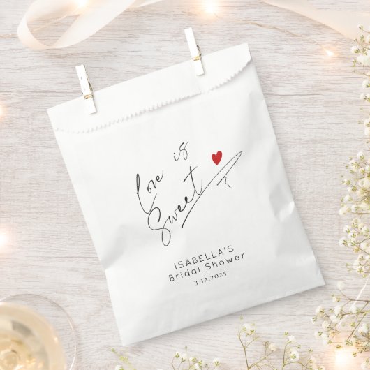 Minimalistische liefde is zoet Vrijgezellenfeest Bedankzakje (Geknipt)