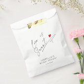 Minimalistische liefde is zoet Vrijgezellenfeest Bedankzakje (Gezegeld)