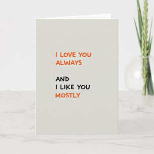 Minimalistische Liefde Kaart Meestal