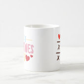 Minimalistische liefde Schattige Valentijnsdag vro Koffiemok (Center)