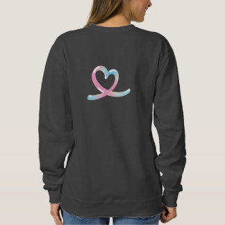 Minimalistische liefde sweatshirt voor vrouwen