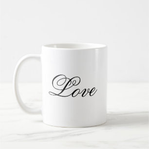 Minimalistische Liefde Tekst Mok   Love Cup   Lief