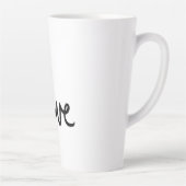 Minimalistische "liefde" Woord Typografie Ontwerp Latte Mok (Rechts)