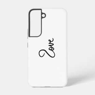 Minimalistische "liefde" Woord Typografie Ontwerp Samsung Galaxy Hoesje
