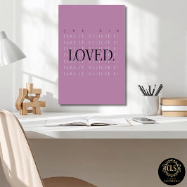 Minimalistische liefdescitatenposterprint - bes poster