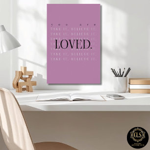 Minimalistische liefdescitatenposterprint - bes poster