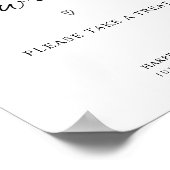 Minimalistische liefdesgebaar is Sweet Weddenschap Poster (Hoek)